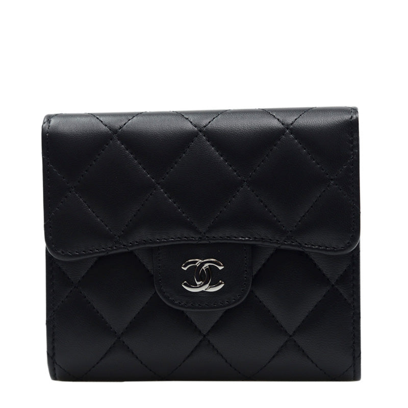 Chanel Short Button Wallet A82288LBLK 13083