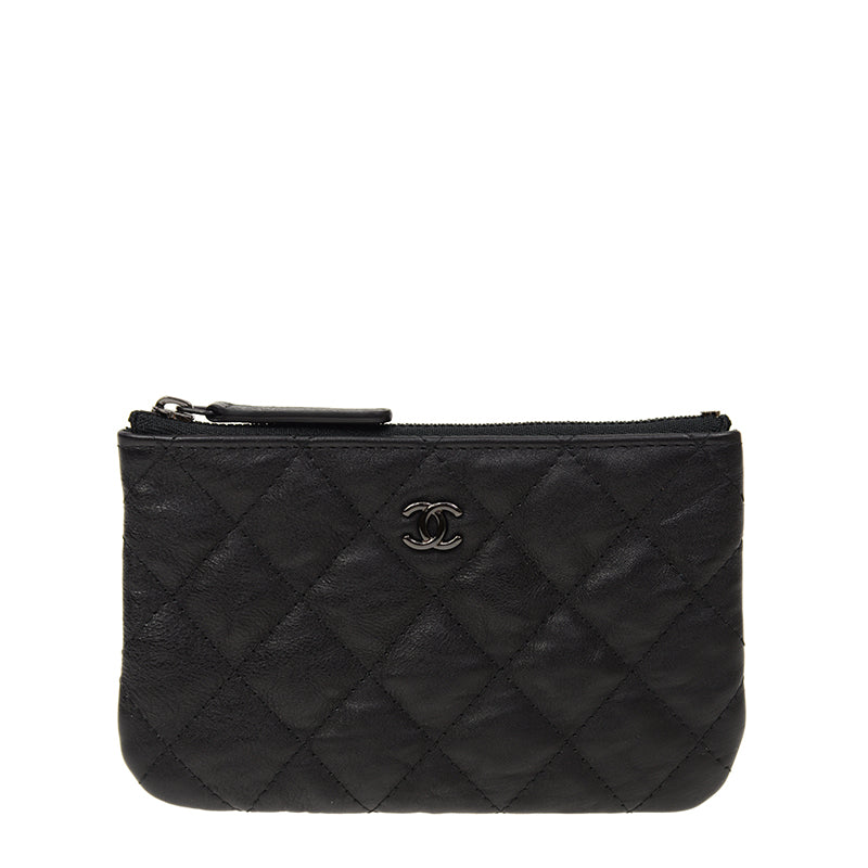 Chanel Coin Purse A82365BLKGY 5674