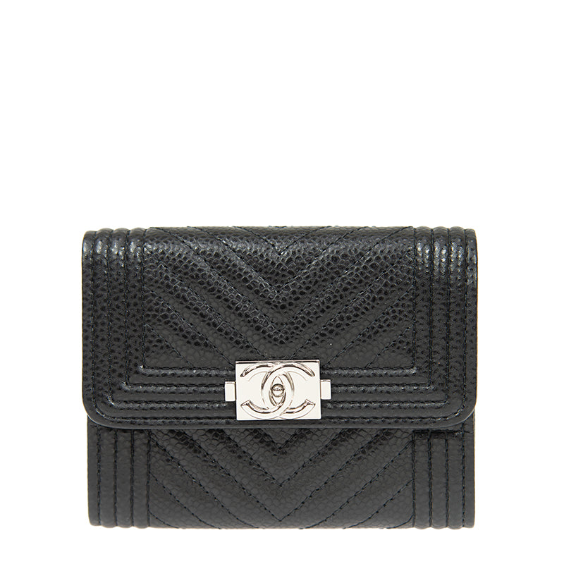 Chanel Short Button Wallet A84311CBLKSS 2706