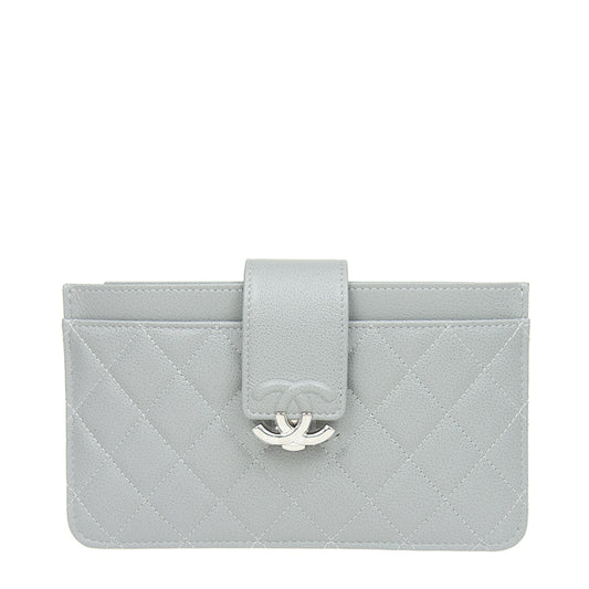 Chanel Long Button Wallet AP0152CGYSS 1615