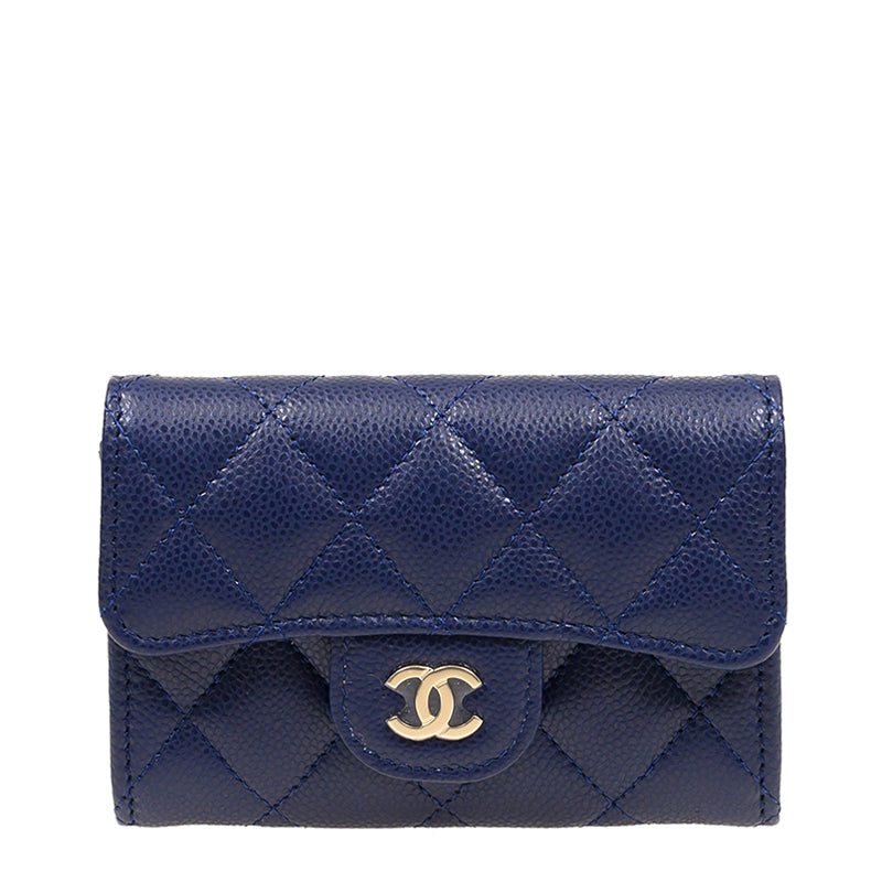 Chanel Short Button Wallet AP0214CBLUEGP 1767