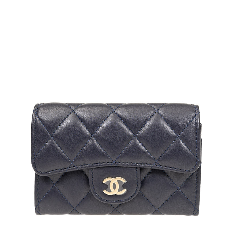 Chanel Short Button Wallet AP0214LNAVYGP 1500