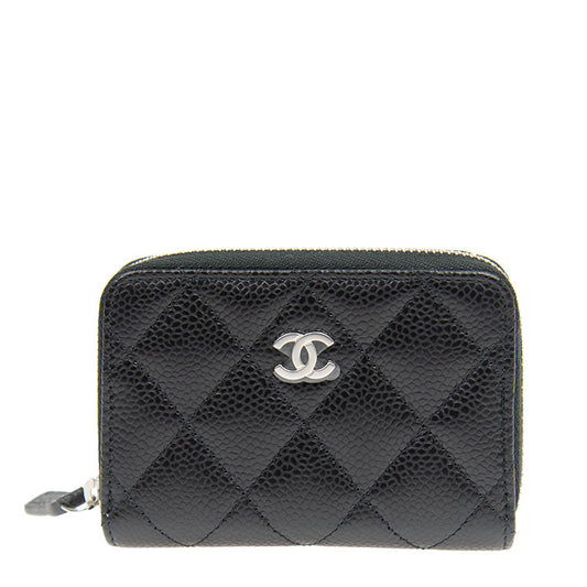 Chanel Short Zipper Wallet AP0216CBLKSS 5050