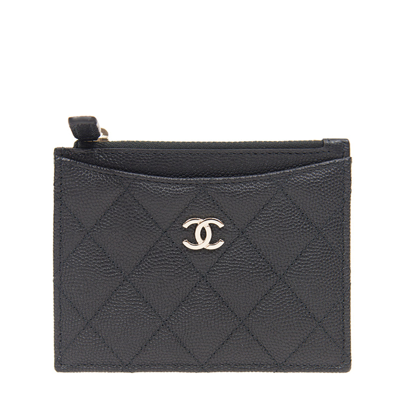 Chanel Short Zipper Wallet AP0219CBLKGP 4542