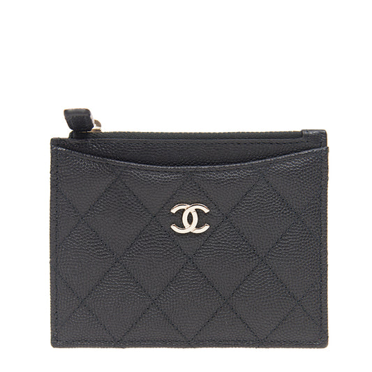 Chanel Short Zipper Wallet AP0219CBLKGP 4542