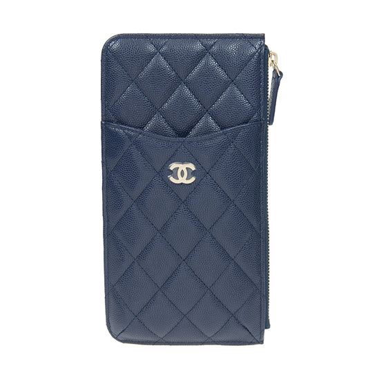 Chanel Long Zipper Wallet AP0225CBLUEGP 2354