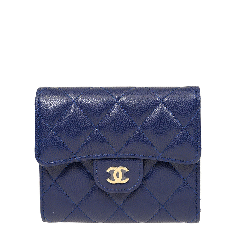 Chanel Short Button Wallet AP0231CBLUEGP 910