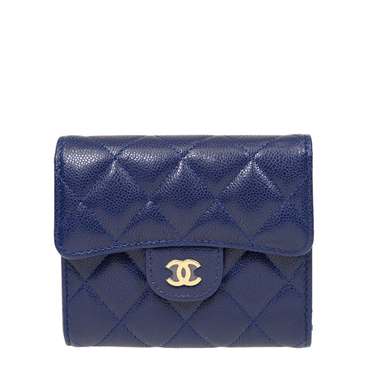 Chanel Short Button Wallet AP0231CBLUEGP 910