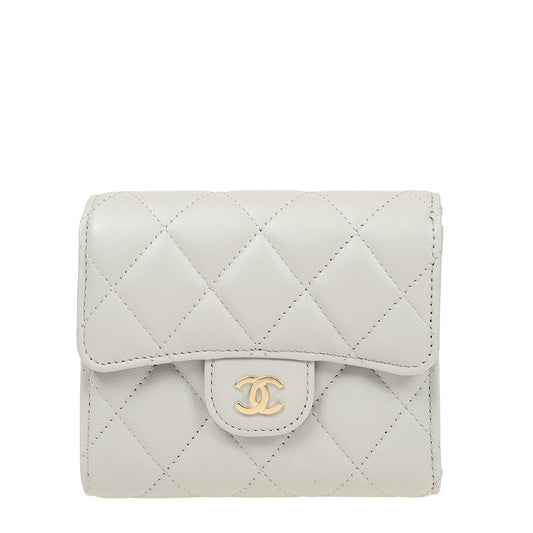 Chanel Short Button Wallet AP0231LGYGP 998
