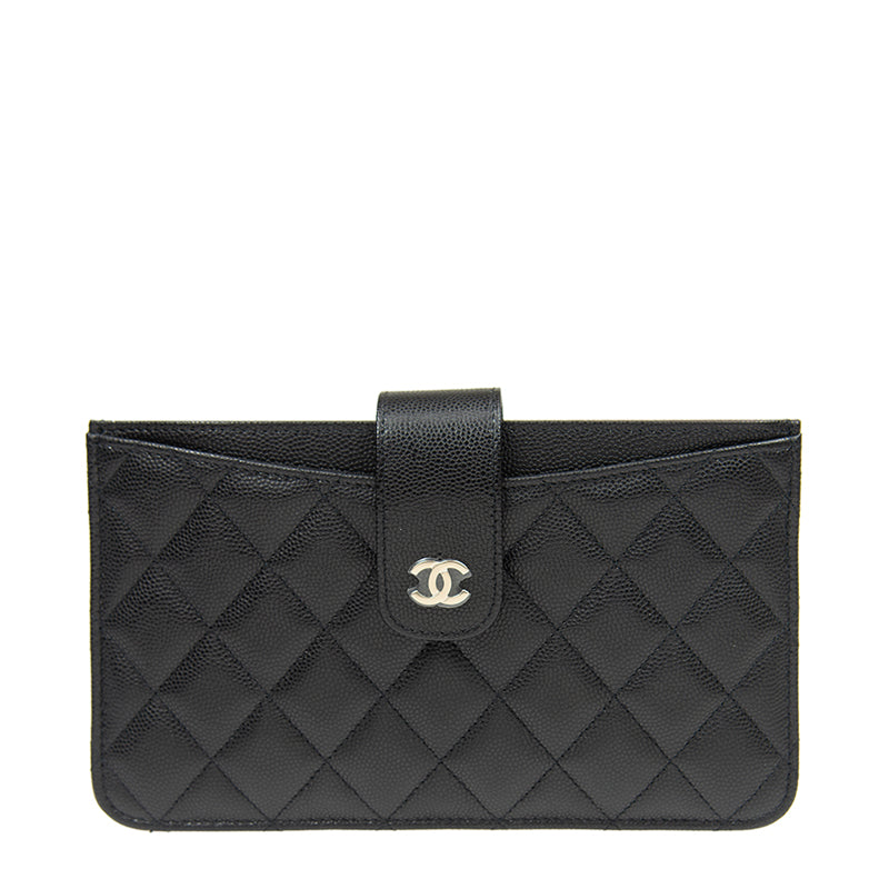 Chanel Long Button Wallet AP0235CBLKGP 52