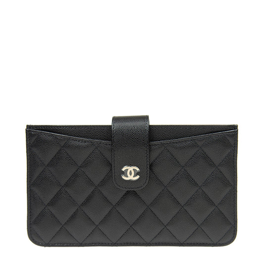 Chanel Long Button Wallet AP0235CBLKGP 52