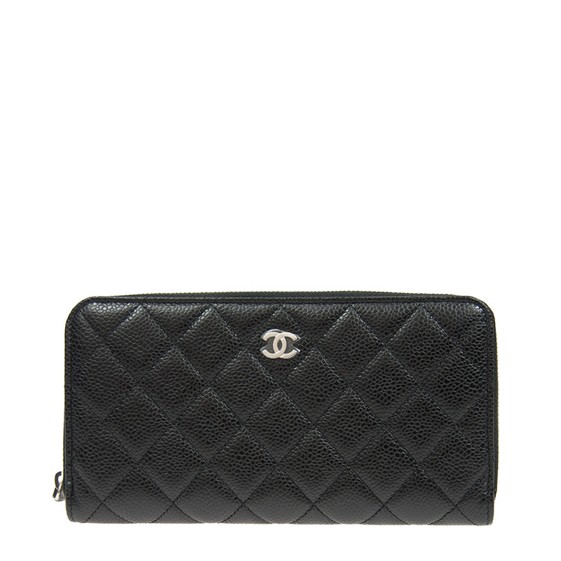 Chanel Long Zipper Wallet AP0242CBLKSS 9598