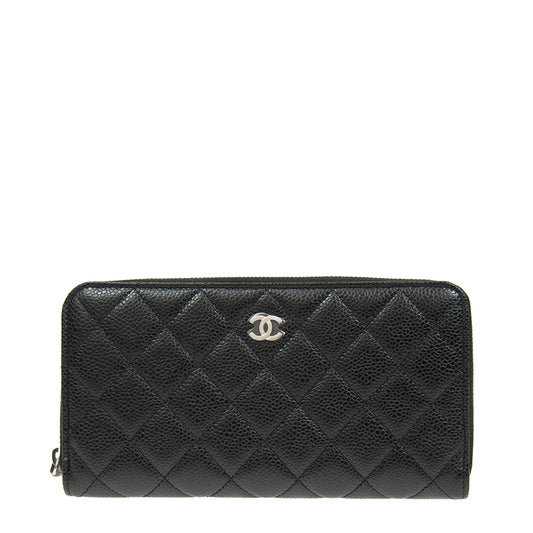 Chanel Long Zipper Wallet AP0242CBLKSS 9598