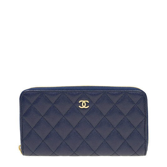 Chanel Long Zipper Wallet AP0242CBLUGP 1876