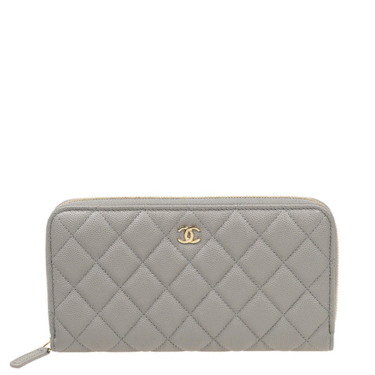 Chanel Long Zipper Wallet AP0242CGYGP 2826