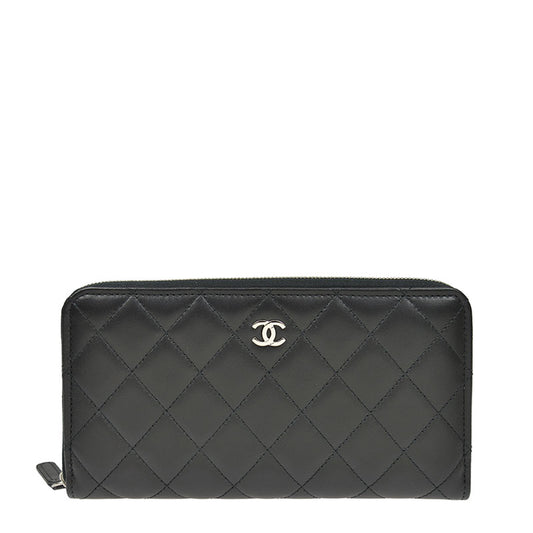 Chanel Long Zipper Wallet AP0242LBLKSS 5180