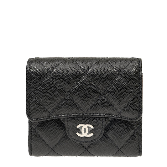 Chanel Short Button Wallet AP0712CBLKSS 1795