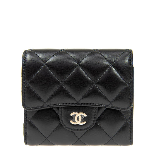 Chanel Short Button Wallet AP0712LBLKGP 3825