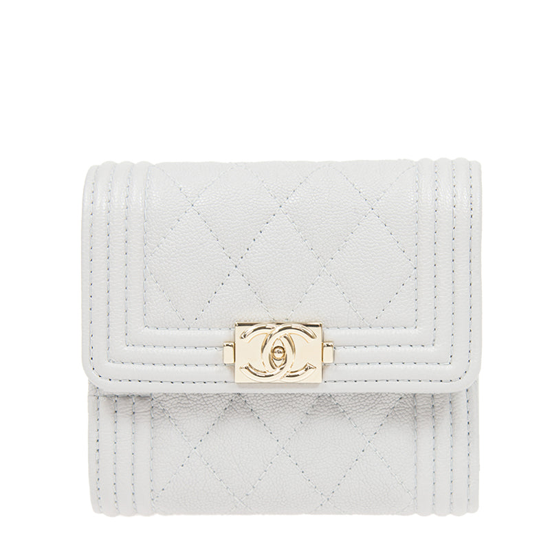 Chanel Short Lock Wallet AP0814CGREYGP 4789