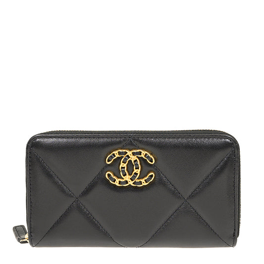Chanel Short Zipper Wallet AP0948LBLKGP 1333