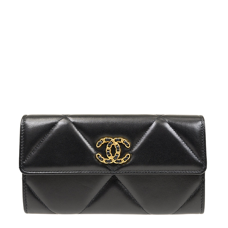 Chanel Long Button Wallet AP0955LBLKGP 1536