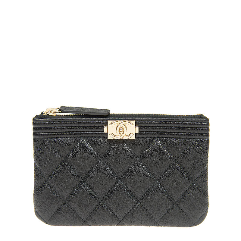 Chanel Short Zipper Wallet AP0963CBLKGP 2537