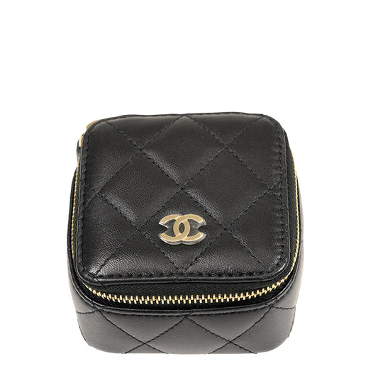 Chanel Short Zipper Wallet AP1168LBLKGP 863
