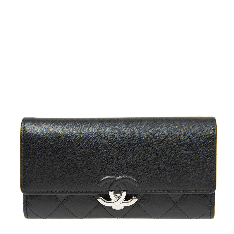 Chanel Long Button Wallet AP1172CBLKSS 2762