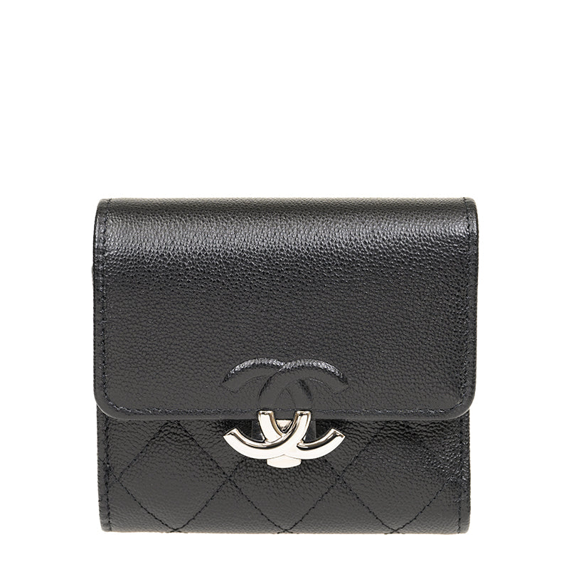 Chanel Short Button Wallet AP1173CBLKSS 2546