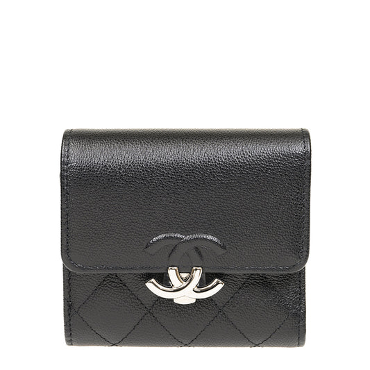 Chanel Short Button Wallet AP1173CBLKSS 2546