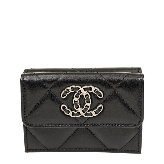 Chanel Short Button Wallet AP1789LBLKSS 4345