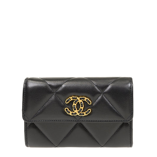 Chanel Short Button Wallet AP2700LBLKGP 1620