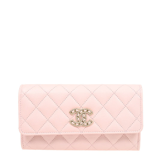 Chanel Long Button Wallet AP2739CPKSS 1296