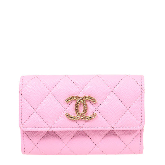 Chanel Short Button Wallet AP3187CPINKGP 914