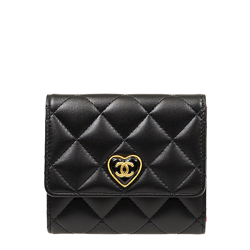 Chanel Short Button Wallet AP3292LBLKGP 2997