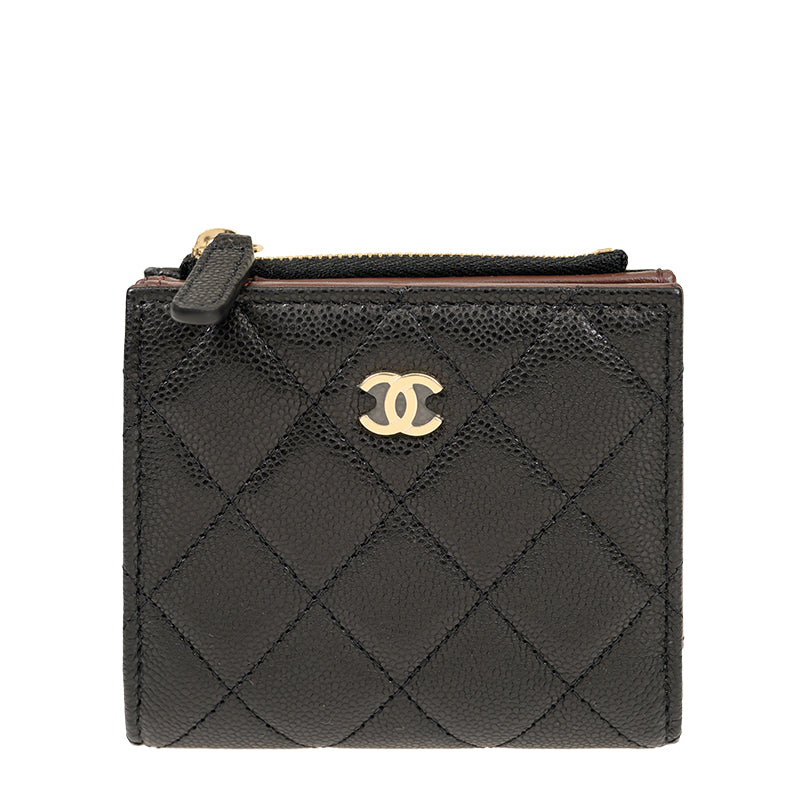 Chanel Short Zipper Wallet AP3388CBLKGP 2518
