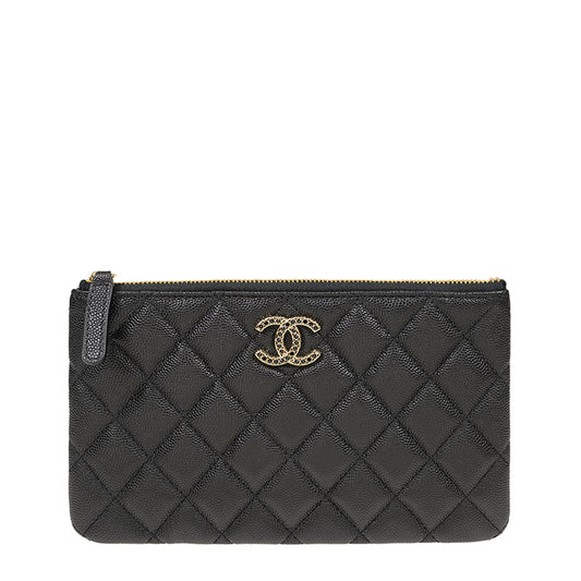 Chanel Long Zipper Wallet AP3403CBLKBKGP 1231