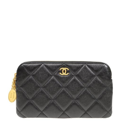 Chanel Long Zipper Wallet AP3497CBLKGP 661