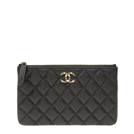 Chanel Long Zipper Wallet AP3611CBLKGP 1736