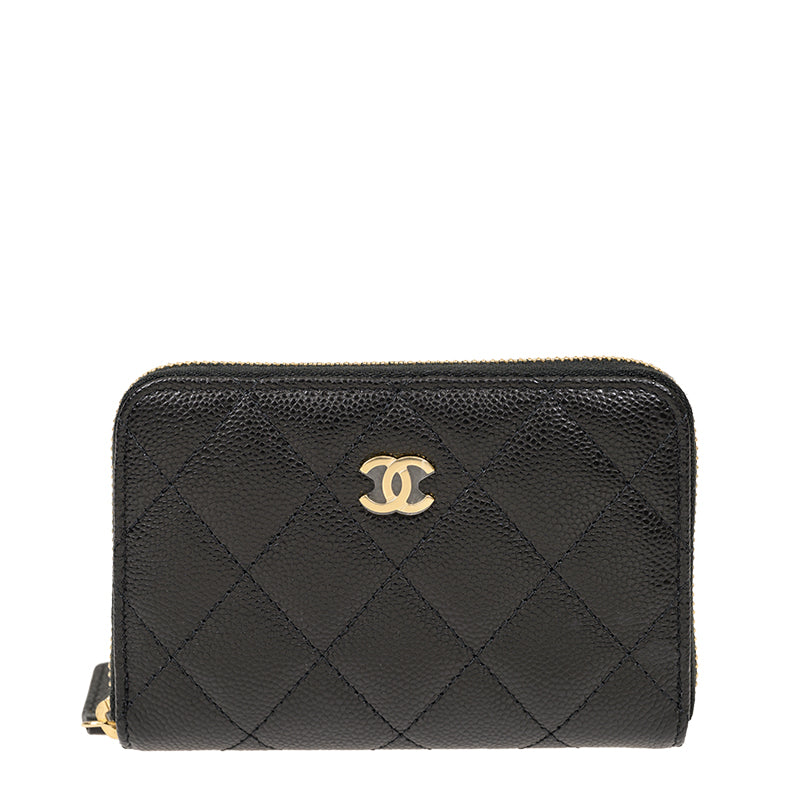 Chanel Short Zipper Wallet AP3686CBLKGP 1515
