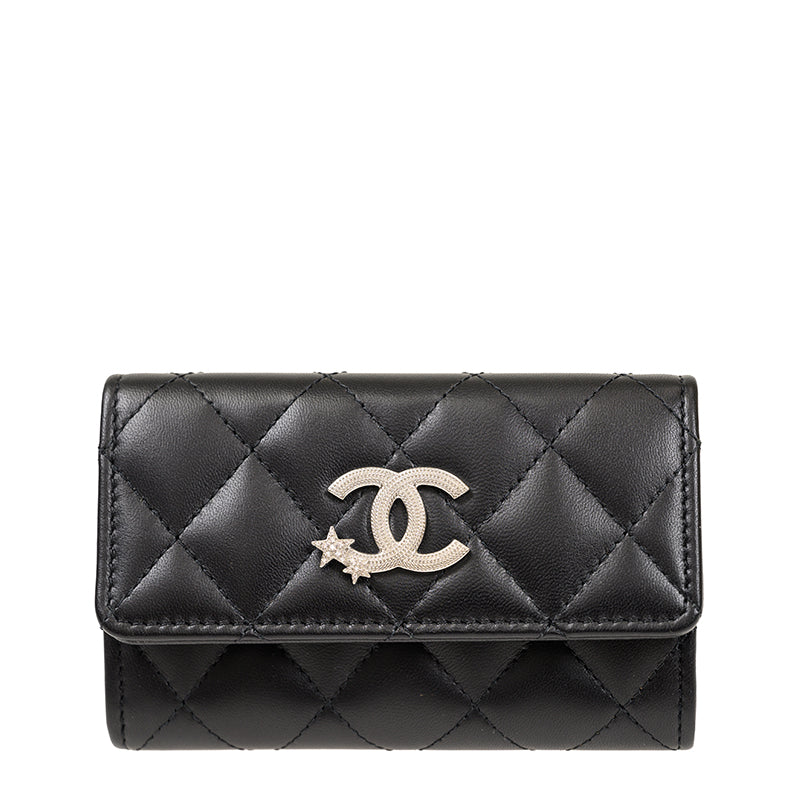 Chanel Short Button Wallet AP3729LBLKSS 1083