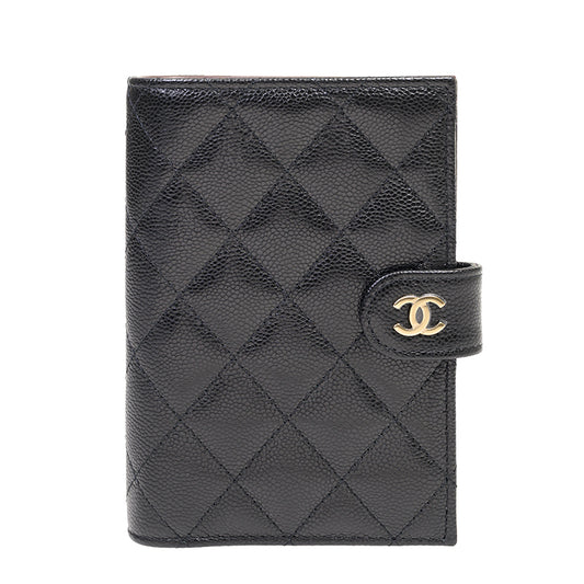 Chanel Short Button Wallet AP3791CBLKGP 347