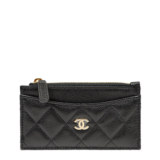 Chanel Short Zipper Wallet AP3881CBLKGP 1259