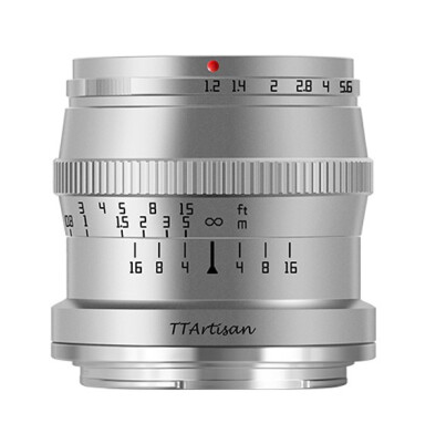 TTArtisan APS-C 50mm f/1.2 Lens (Nikon Z Mount / Silver)