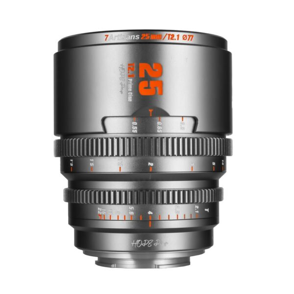 7artisans 25mm T2.1 Cine Lens (M43 Mount / Titanium Gray)