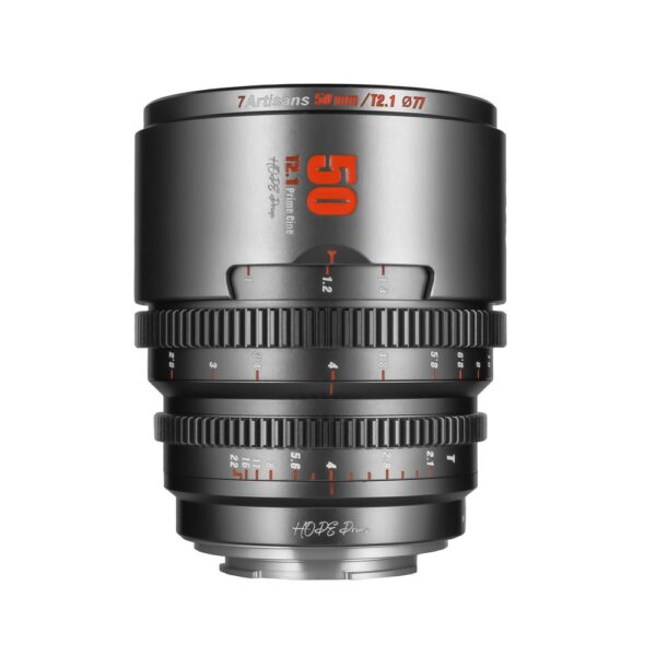 7artisans 50mm T2.1 Cine Lens (Sony E-mount / Titanium Gray)