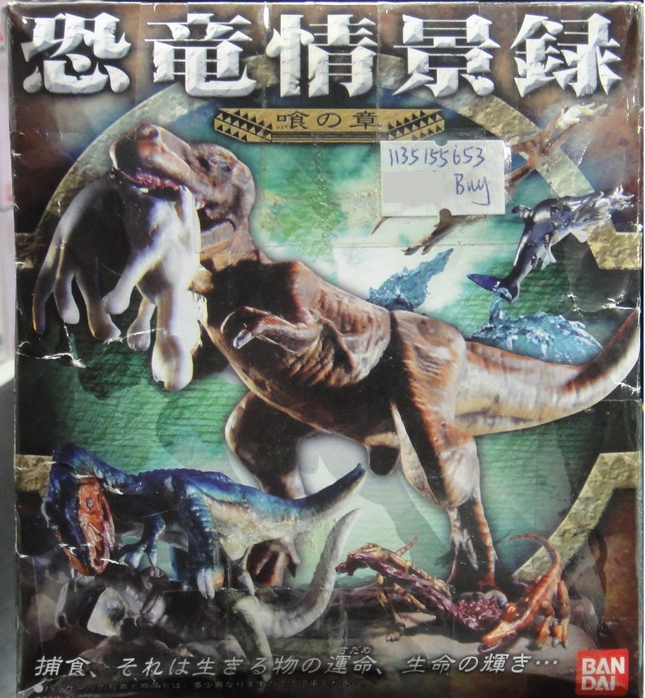 BANDAI DINOSAUR SCENE RECORD THE CHAPTER OF EATING TYRANNOSAURUS ALLOSAURUS VELOCIRAPTOR ICHTHIOSAURUS PTERANODON 1135155653