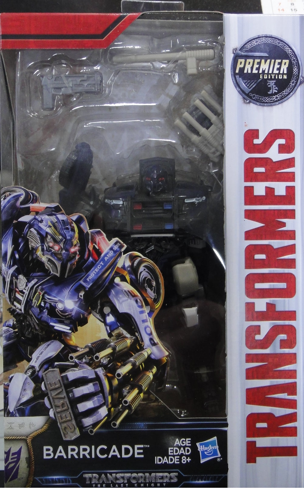 HASBRO TRANSFORMERS MOVIE 5 THE LAST KNIGHT PREMIER EDITION DELUXE CLASS BARRICADE FORD MUSTANG 51643