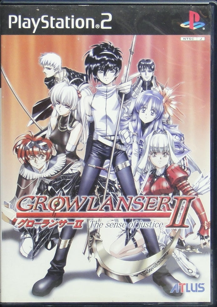 SONY COMPUTER ENTERTAINMENT SCEI SCE PLAYSTATION 2 PS2 GAME ATLUS GROWLANSER II THE Sense of Justice SLPS20105