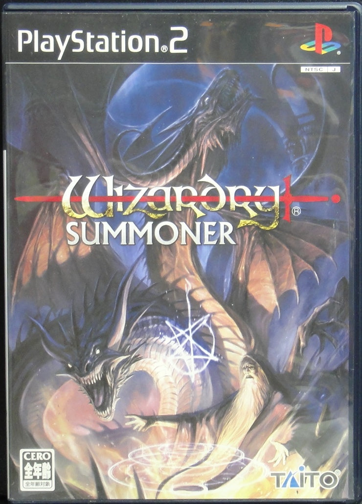 SONY COMPUTER ENTERTAINMENT SCEI SCE PLAYSTATION 2 PS2 GAME TAITO TCPS10108 WIZARDRY SUMMONER SLPM62603